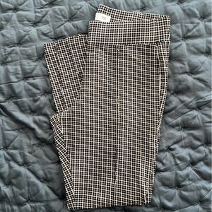 Old Navy women’s Stevie Black, cream and tan Grid Pants